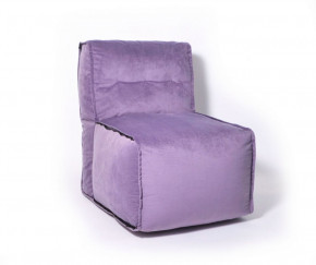 Прямое модульное бескаркасное кресло Комфорт (Фиолет велюр) в Лесном - lesnoj.germes-mebel.ru | фото